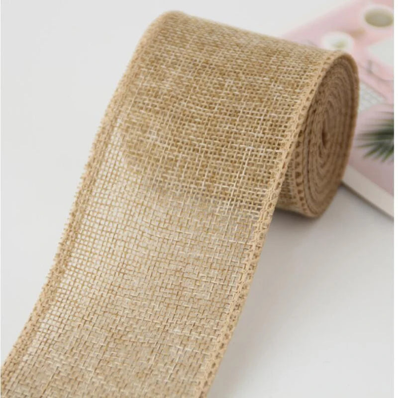 Burlap Fabric Craft Ribbon - 5 M