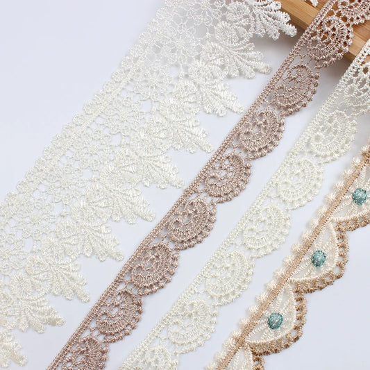 Polyester Lace Ribbon Embroidered