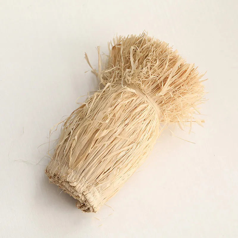 Natural Raffia Straw Tassels Ornament